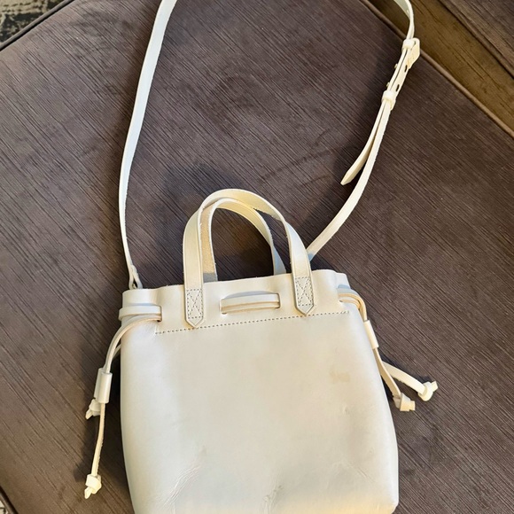 Madewell Cream Mini Leather Bag - Picture 3 of 6